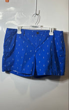 Load image into Gallery viewer, Old Navy Womens Blue White Printed Cotton Pockets Chino Shorts Size 14
