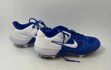 Load image into Gallery viewer, Nike Mens Alpha Huarache Elite 2 CI2226-400 White Blue Baseball Cleats Size 10.5
