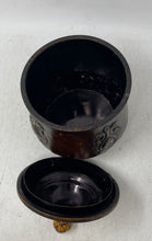 Load image into Gallery viewer, Vintage CBK Brown Metal Collectible Chinese Round Container With Lid
