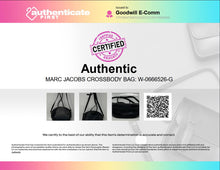 Load image into Gallery viewer, Authentic Marc Jacobs Womens Voyager Black Leather Round Crossbody Bag Stained

