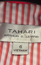 Load image into Gallery viewer, Tahari Arthur S. Levine Womens Pink Long Sleeve Pockets One-Button Blazer Size 6
