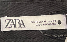 Load image into Gallery viewer, Zara Womens Black Draped Back-Zip Straight &amp; Pencil Skirt Size Medium
