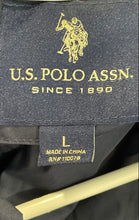 Load image into Gallery viewer, U.S. Polo Assn. Mens Navy Blue Long Sleeve Full-Zip Bomber Jacket Size Large
