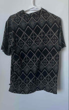 Load image into Gallery viewer, Ted Baker Mens Black Printed Cotton Short Sleeve Collared Golf Polo Shirt Size 3

