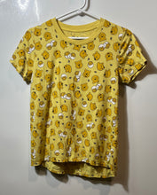 Load image into Gallery viewer, Disney Girls Yellow Winnie The Pooh All Over Print Pullover T-Shirt Size Medium
