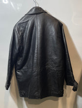 Load image into Gallery viewer, Nicola D'Angelo Nida Mens Black Long Sleeve Leather Full-Zip Jacket Size XL

