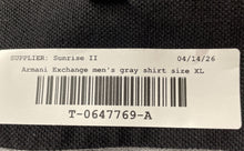 Load image into Gallery viewer, Armani Exchange Mens Gray Collared Short Sleeve Golf Polo Shirt Size XL
