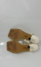 Load image into Gallery viewer, DKNY Womens Rance K1300867 White Leather Stiletto Ankle Strap Sandals Size 6.5M
