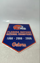 Load image into Gallery viewer, Blue Orange Florida Gators National Champions 1996*2006*2008 Decorative Tin Sign
