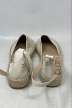 Load image into Gallery viewer, Olivia &amp; Kate Womens Off White Cutout Floral Flat Espadrille Sandals Size 9M
