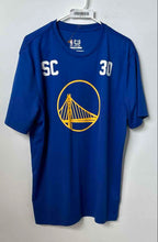 Load image into Gallery viewer, Ultra Game Mens Blue Golden State Warriors Stephen Curry #30 NBA Jersey Size L
