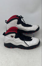 Load image into Gallery viewer, Nike Boys Air Jordan 10 Retro White Black Red Leather Sneakers Shoes Size 7Y
