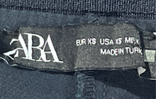 Load image into Gallery viewer, Zara Womens Blue Flat Front Slash Pocket Straight Leg Chino Pants Size XS
