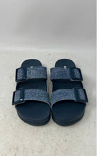 Load image into Gallery viewer, Melissa Womens Cozy M Lover Blue Two-Strap Slip-On Wedge Slide Sandals Size 8

