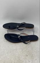 Load image into Gallery viewer, Kate Spade New York Womens Blue Leather T-Strap Slip-On Thong Sandals Size 6
