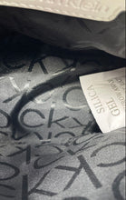 Load image into Gallery viewer, Calvin Klein Womens White Monogram Print Adjustable Strap Crossbody Bag w/ Tags
