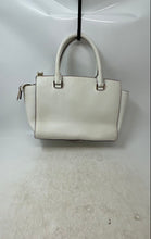 Load image into Gallery viewer, Michael Kors Womens Selma White Leather Detachable Strap Zip Top Satchel Handbag
