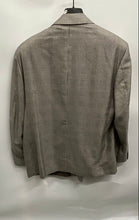 Load image into Gallery viewer, Chiavari Mens Gray Plaid Long Sleeve Pockets Double Breasted Blazer Size 52
