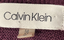 Load image into Gallery viewer, Calvin Klein Womens Purple Knitted Long Sleeve Crew Neck Pullover Sweater Size M
