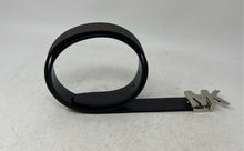 Load image into Gallery viewer, Michael Kors Mens Black Signature Print Leather Adjustable Dress Belt Size 34/85
