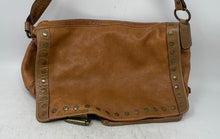 Load image into Gallery viewer, Puntotres Womens Brown Inner Pockets Shoulder Crossbody Handbag
