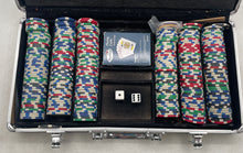 Load image into Gallery viewer, Pavilion Casino Game Set Poker Chips Dice Playing Cards With Aluminum Case
