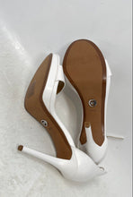 Load image into Gallery viewer, Michael Kors Womens Hutton White Stiletto Heel Ankle Strap Sandals Size 6.5M
