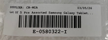 Load image into Gallery viewer, Lot Of 5 Pcs Assorted Samsung Galaxy Portable Tablets Not Tested For Parts
