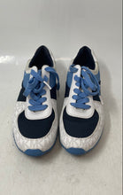 Load image into Gallery viewer, Michael Kors Womens Allie Wrap White Blue Low Top Sneakers Shoes Size 7.5
