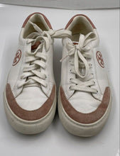 Load image into Gallery viewer, Authentic Tory Burch Womens Bari Nappa White Pink Sneakers Shoes Size 7 M
