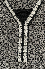 Load image into Gallery viewer, Lucky Brand Womens Gray Printed Embroidery Long Sleeve Blouse Top Size S
