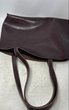 Load image into Gallery viewer, Opzione Womens Brown Leather Inner Pockets Double Handle Tote Bag w/ Tags
