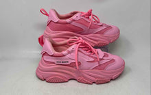 Load image into Gallery viewer, Steve Madden Womens Possession Pink Round Toe Lace-Up Sneaker Shoes Size 9M

