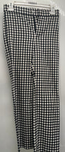 Load image into Gallery viewer, Zara Womens Black White Check Flat Front Straight Leg Dress Pants Size Small
