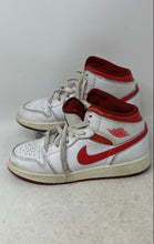 Load image into Gallery viewer, Nike Kids Jordan 1 Mid SE FJ3464-160 Red White Lace-Up Sneaker Shoes Size 6Y
