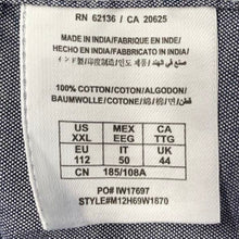 Load image into Gallery viewer, Guess Mens Blue Cotton Long Sleeve Collared Button-Up Shirt Size XXL

