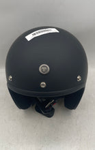 Load image into Gallery viewer, Alpha Cycles Black Open Face Retro Motorcycle Helmet Size XL
