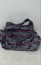 Load image into Gallery viewer, Kipling Womens Bora Multicolor Striped Outer Pockets Double Handle Shoulder Bag
