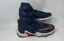Load image into Gallery viewer, Nike Mens LeBron 13 807219-461 Blue Lace-Up Mid Top Sneakers Shoes Size 10.5
