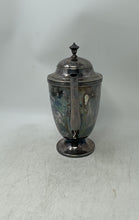 Load image into Gallery viewer, Antique Vintage Oxford Silver-Tone Pedestal Base Hinged Lidded Tea Coffee Pot
