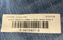 Load image into Gallery viewer, Banana Republic Womens Blue Medium Wash Denim Straight Leg Jeans Size 6

