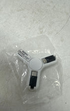 Load image into Gallery viewer, Kipu White Power Play Spinner With 3-in-1 Fidget Charging Cable Not Tested
