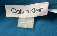 Load image into Gallery viewer, Calvin Klein Womens Petrol Blue Belt Shirt Dress Size 8 With Tag
