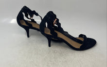 Load image into Gallery viewer, Chinese Laundry Womens Rubie Black Suede Kitten Heel Ankle Strap Sandals Sz 38.5
