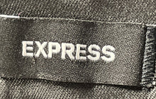 Load image into Gallery viewer, Express Womens Black Pockets Super High Rise Flat Front Flare Pants Size 12R
