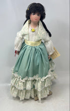Load image into Gallery viewer, VTG Bobbie And Bill Schlegel Of Rainbows &amp; Things Green White Dress Doll w/Tag
