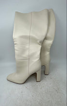 Load image into Gallery viewer, Steve Madden Womens White Leather Side-Zip Knee-High Boots Size 11M
