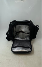 Load image into Gallery viewer, Hydra Cup Unisex Black Adjustable Strap Outer Pockets Lined Zip-Around Lunch Bag
