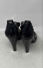 Load image into Gallery viewer, Michael Kors Womens Berkley Black Patent Leather Zipper Strappy Sandals Size 7M
