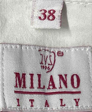 Load image into Gallery viewer, Milano Womens White Cotton Long Sleeve Collared Button-Up Shirt Size EUR 38
